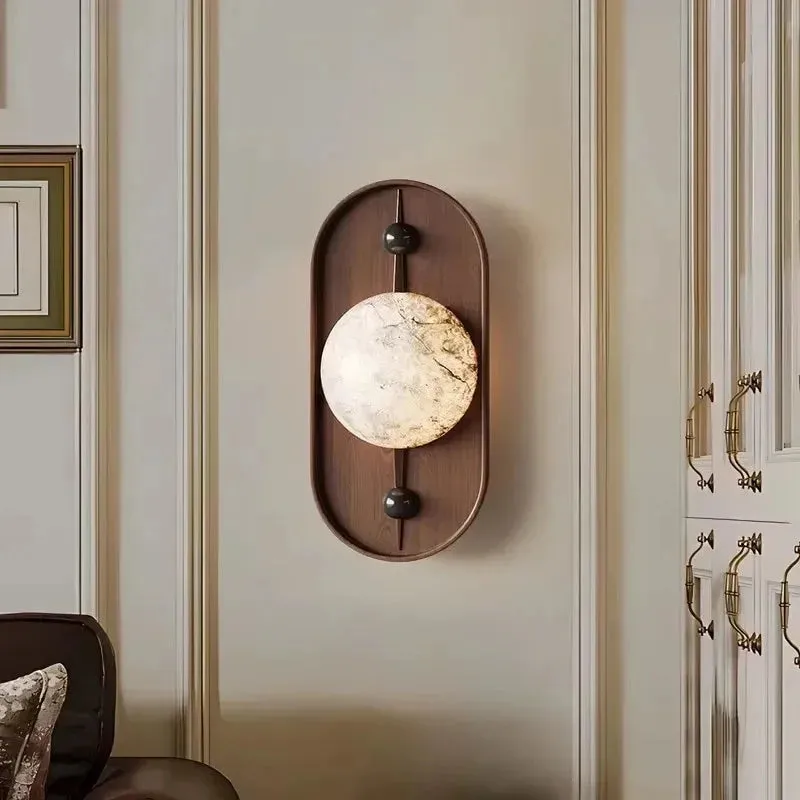 Soluna Sculpted Marble Wall Lamp