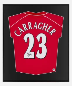 Framed Jamie Carragher Signed Shirt, Liverpool, Home 23 [Lite]