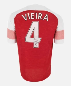 Patrick Viera Signed Arsenal Shirt Home [4]