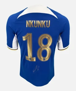 Christopher Nkunku Signed Chelsea Shirt, Home [18]