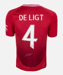 De Ligt Signed Shirt, Manchester United 2024-25 Home [4]