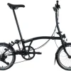 Brompton C Line 12-Speed Folding Bike - Black