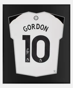 Framed Anthony Gordon Signed Shirt, Newcastle United Home [Lite]