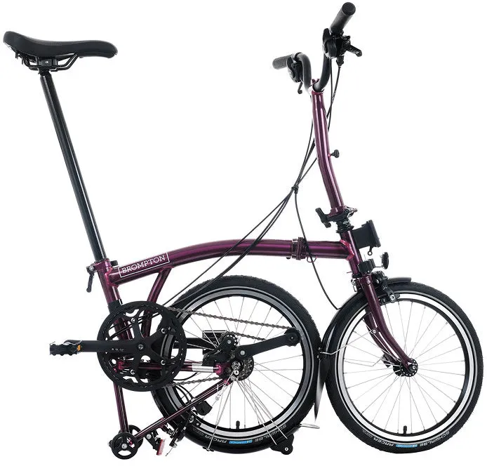 Brompton C Line 12-Speed Folding Bike - Amethyst Lacquer - Image 2