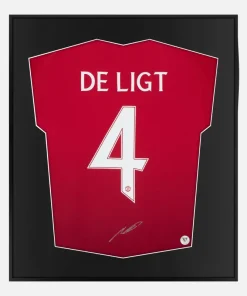 Framed De Ligt Signed Manchester United Shirt [Lite]