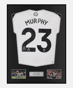 Framed Jacob Murphy Signed Newcastle United Shirt 2024-25 Home [Classic]