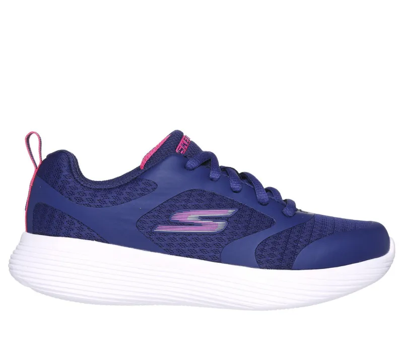 SKECHERS GIRLS GO RUN 400 V2 RUNNER RESET NAVY/PINK