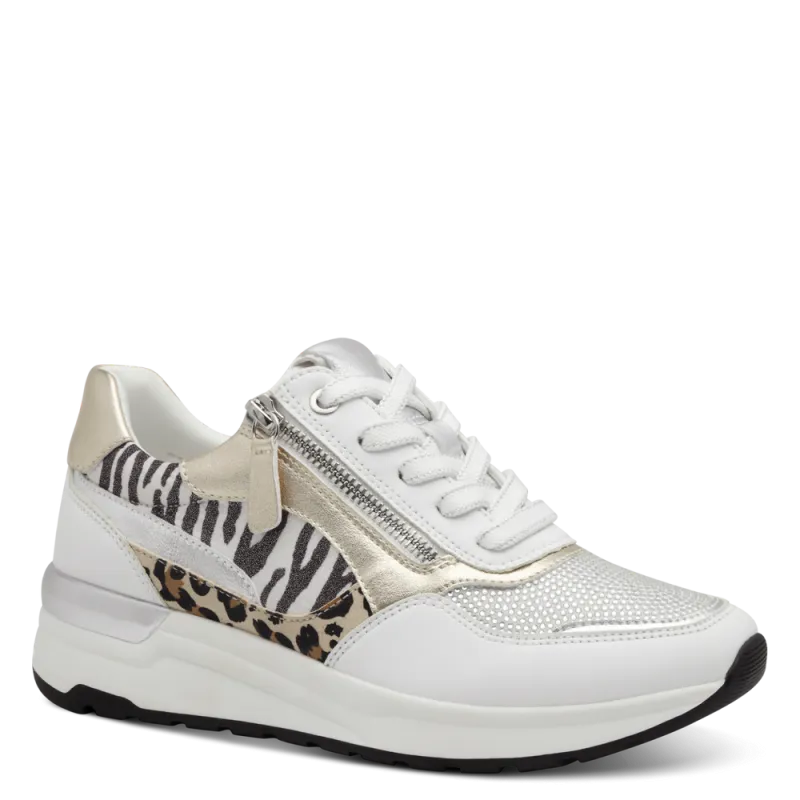 Marco Tozzi Womens Trainer 2-23742-44 White Combi