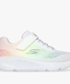 SKECHERS GIRLS GO RUN ELEVATE WHITE/MULTICOLOURED