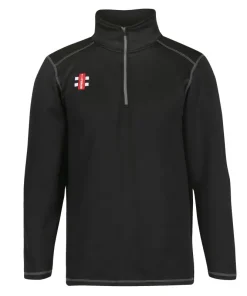 OXTON CC JUNIOR STORM FLEECE 1/4 ZIP BLACK