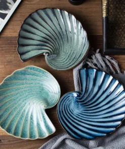 Ocean Whirl Ceramic Plate