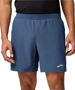 Brooks 7 Inch Journey 2 In 1 Mens Running Shorts - Blue