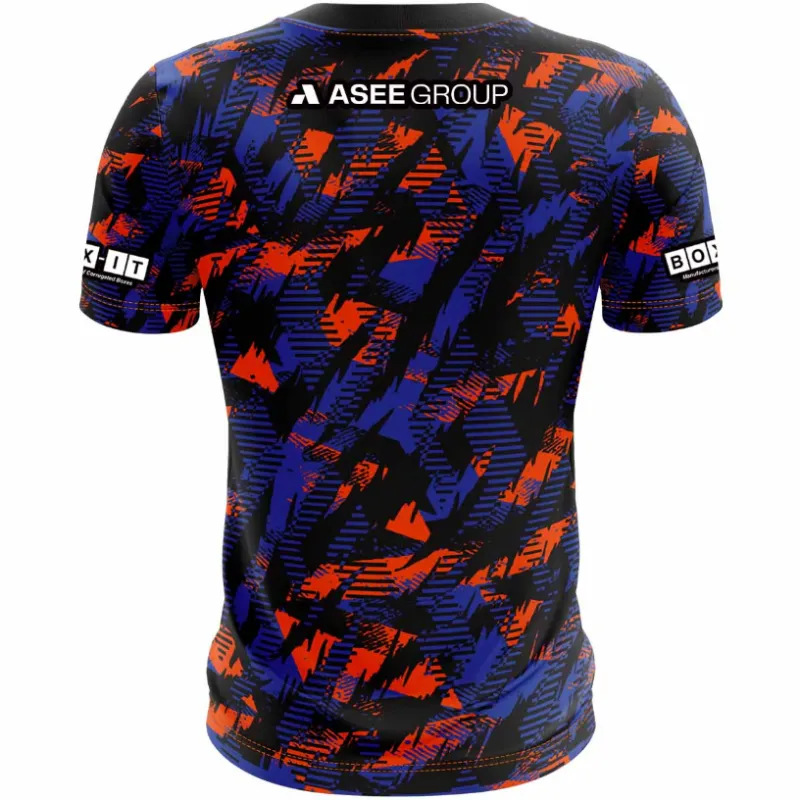 McKeever Youth Armagh Goalkeeper Jersey 24/25 Black/Blue/Orange - Image 2