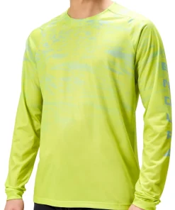 Endura Marble LTD Printed Long Sleeve Mens Cycling Jersey - Green