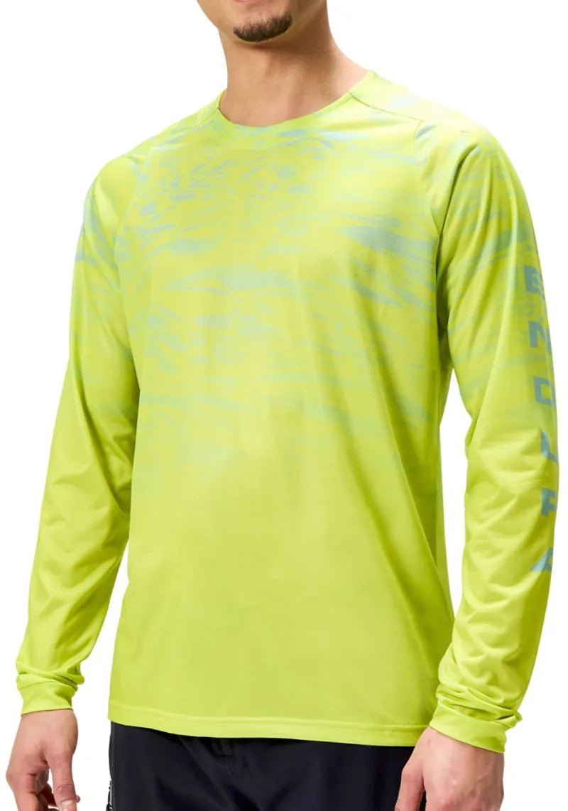 Endura Marble LTD Printed Long Sleeve Mens Cycling Jersey - Green