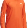 Under Armour Tech Utility Half Zip Long Sleeve Mens Running Top - Orange