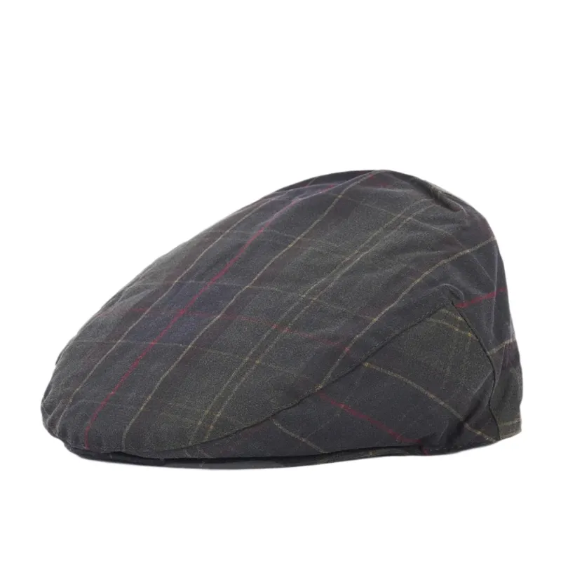 Barbour Mens Cap Wax Flat Classic Tartan