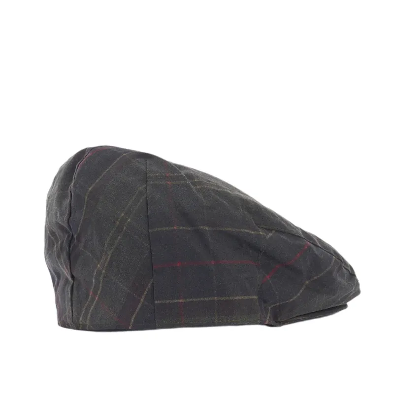 Barbour Mens Cap Wax Flat Classic Tartan - Image 2