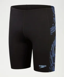 SPEEDO MENS TECH PANEL JAMMER BLACK/BLUE