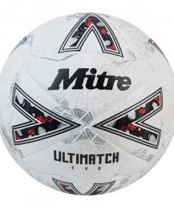MITRE ULTIMATCH EVO MATCH BALL WHITE/WHITE/SILVER