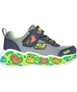 Skechers Boys Trainer Play Scene Charcoal/Lime