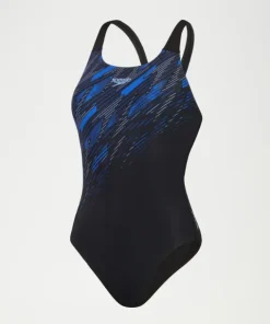 SPEEDO WOMENS HYPERBOOM PLACEMENT MUSCLEBACK - BLACK/BLUE