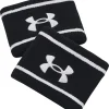 Under Armour Striped Performance Terry Wristbands - Black