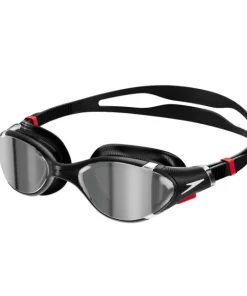 SPEEDO SENIOR  BIOFUSE 2.0 MIRROR SWIMMING  GOGGLES - BLACK/SILVER