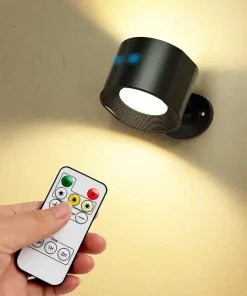 MagnoGlow LED Wall Lamp – Rechargeable, Detachable, Stick-On & Remote-Controlled