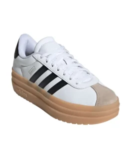 Adidas Junior Unisex Trainer VL Court Bold Black/White/Wonder Beige