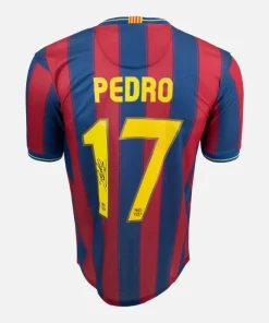 Pedro Signed Barcelona Shirt 2009-10 Home [17]