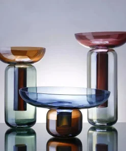 Modern Minimal Vessel Glass Vase - Final Sale