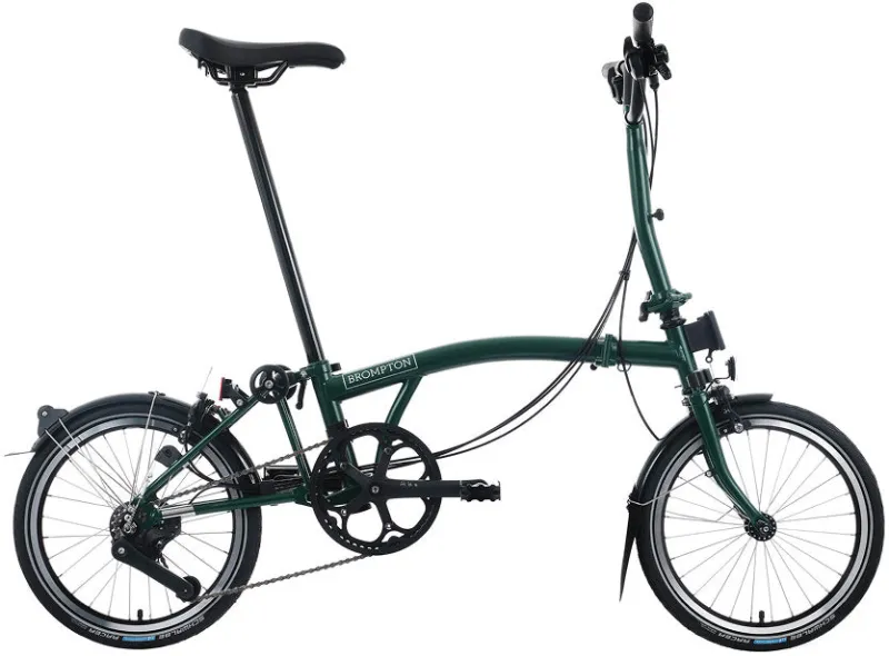 Brompton C Line 12-Speed Folding Bike - Racing Green