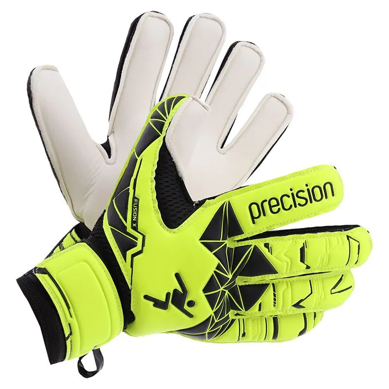 PRECISION JUNIOR FUSION XFLAT ESSENTIAL GOAL KEEPER GLOVE YELLOW