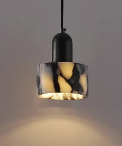 Carrara Marble Eclipse Lamp