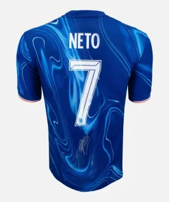 Pedro Neto Signed Chelsea Shirt 2024-24 Home Cup [7]