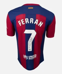Ferran Torres Signed Barcelona Shirt 2023-24 Home [7]