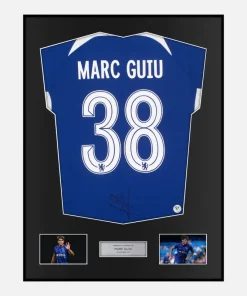 Framed Marc Guiu Signed Chelsea Shirt Home 38 [Classic]
