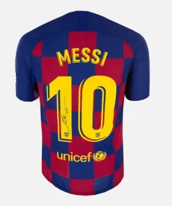 Lionel Messi Signed Barcelona Shirt 2019-20 Home [10]