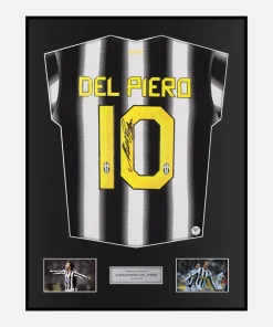 Framed Alessandro Del Piero Signed Juventus Shirt 2011-12 [Classic]