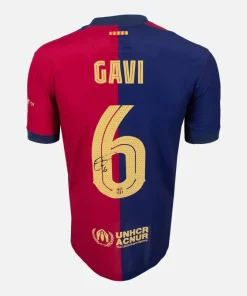 Gavi Signed Barcelona Shirt 2024-25 Home [6]
