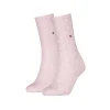 Tommy Hilfiger Womens Socks 2 Pack 100001493 Light Pink