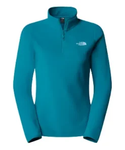 The North Face Womens Fleece ¼ Zip 100 Glacier Deep Teal