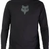 Fox Ranger Fox Head Long Sleeve Mens Cycling Jersey - Black