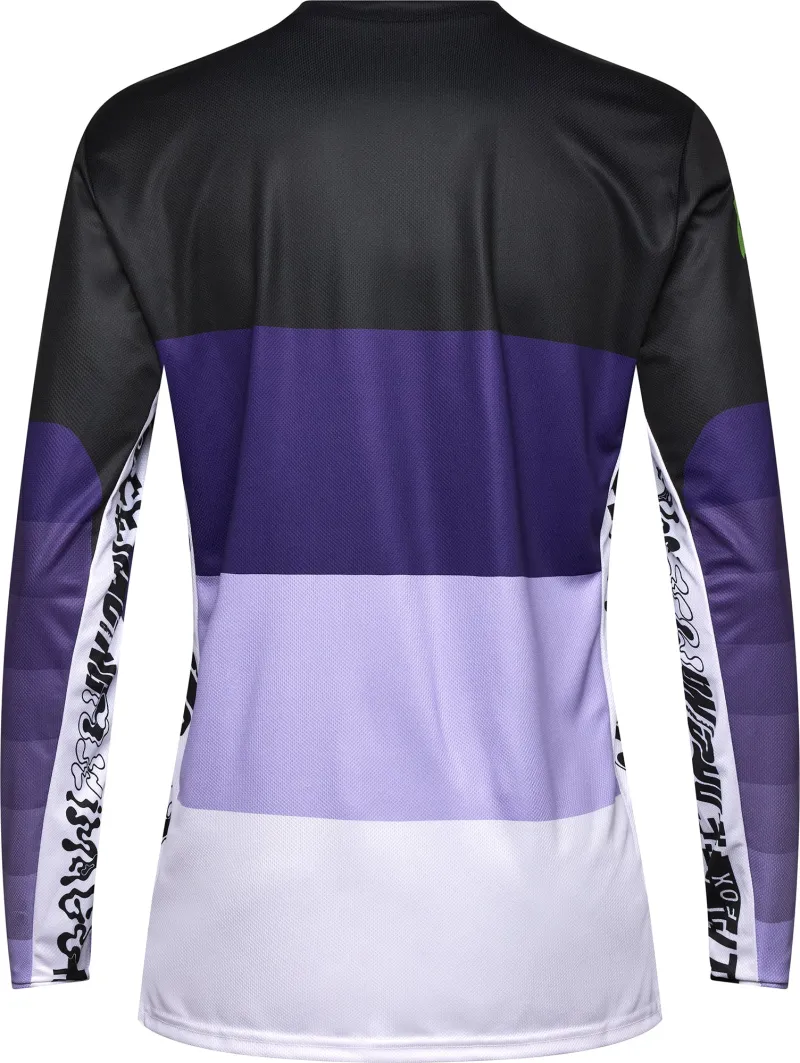 Fox Ranger Grid Long Sleeve Mens Cycling Jersey - Black - Image 2