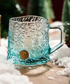 Glacier Ripple Glass Mug