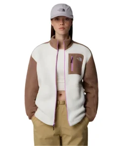The North Face Womens Jacket Yumiori Full Zip White Dune/Latte