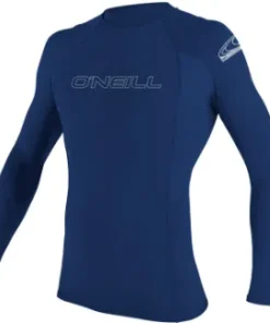 ONEILL MENS BASIC SKINS LONG SLEEVE RASH GUARD - NAVY