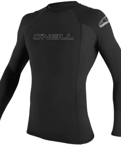 ONEILL MENS BASIC SKINS LONG SLEEVED RASH GUARD - BLACK