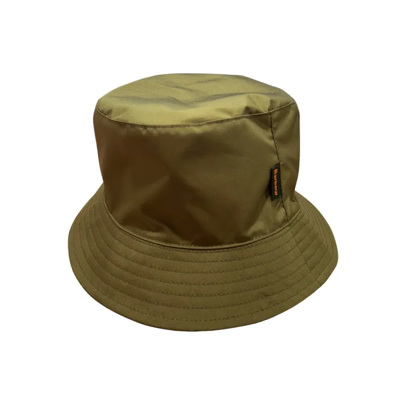 Barbour Mens Bucket Hat Hutton Reversible Fern/Ancient
